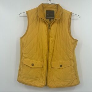 Talbots Quilted Zip-Up Vest with Sweater Sides – Size Small